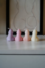Load image into Gallery viewer, 4 Mini scented willy candles