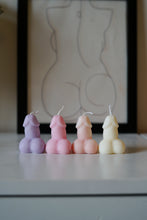 Load image into Gallery viewer, 4 Mini scented willy candles